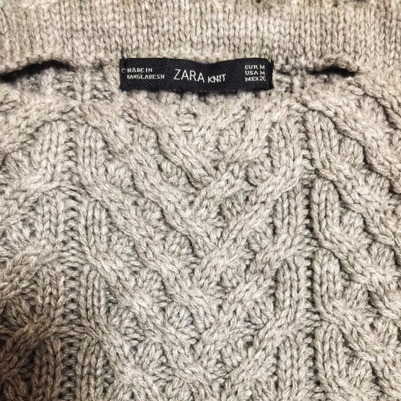 Zara Crop Knit Sweater - Picture 4 of 4
